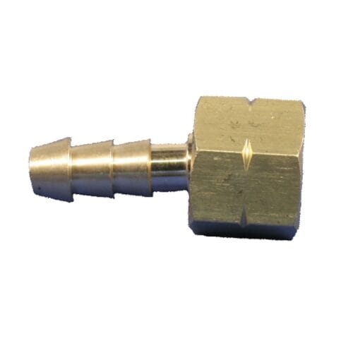 Slangsockel med mutter 1/4" v inv-8mm slang